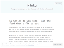 Tablet Screenshot of minkudesign.com